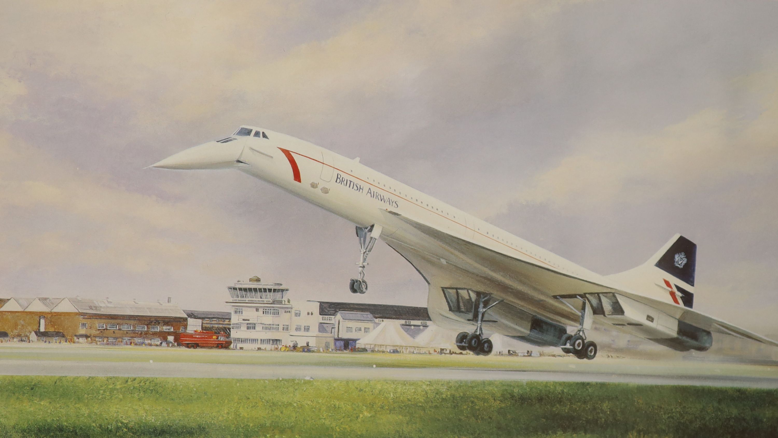 After Frank Wootton, limited edition coloured print, 'Battle Over London 1940', signed in pencil and numbered 224/1250 and two other aviation prints